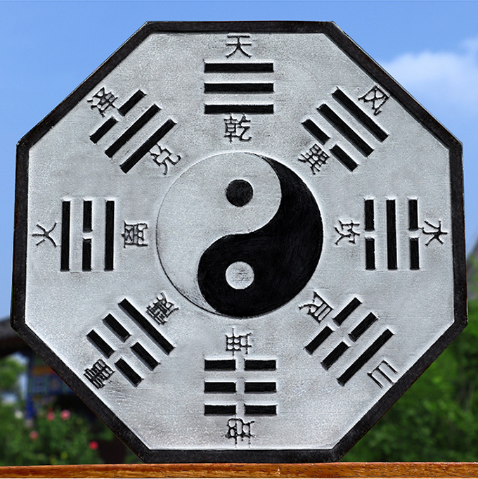 【京选好货】2022年新款石雕石头青石太极八卦图阴阳八卦镜八卦盘太极
