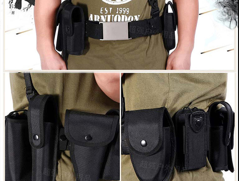 保安腰带巡逻腰带八件套战术腰带套装多功能腰带八大件配件包装备战术