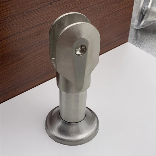 卫生间隔断支撑脚公共厕所配件五金隔板式宽板不锈钢支架脚夹板腿15mm