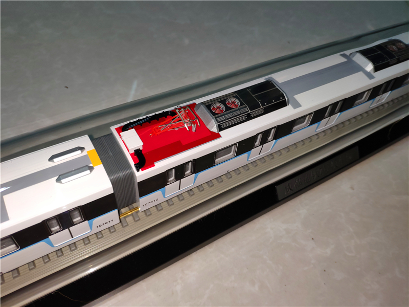 成都地铁模型一号线熊猫号线静态仿真模型玩具成品火车玩具地铁模型 1