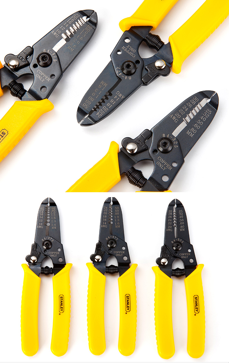 多功能电缆拔线剪线钳子 剥扒皮拨线器 电工专用工具 自动剥线钳6"(1