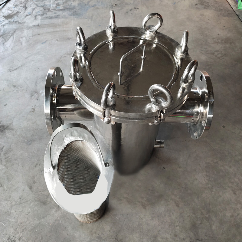 篮式过滤器 304不锈钢提篮式污水过滤器天燃气管道直通蓝式除污器