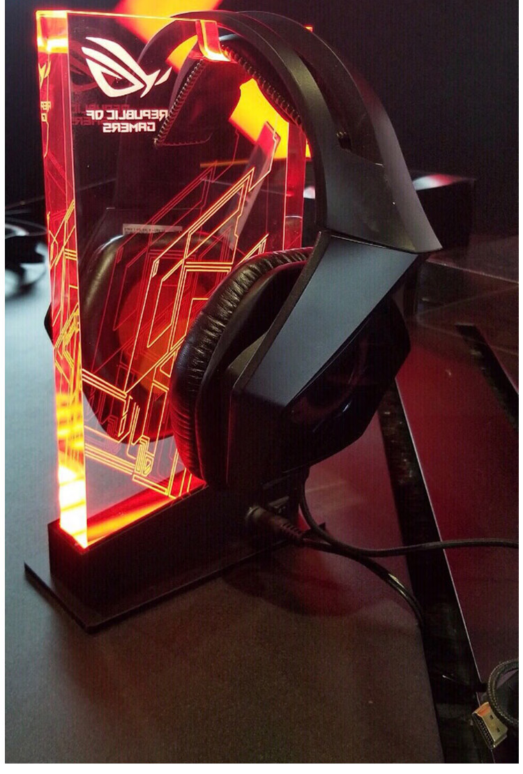 rog雷蛇外星人适用于rgb发光幻彩游戏耳机架耳机支架aixidargb华硕