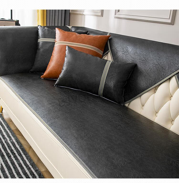 皮沙发垫防滑坐垫四季通用pu皮革沙发垫四季通用防滑垫子夏季美式轻奢