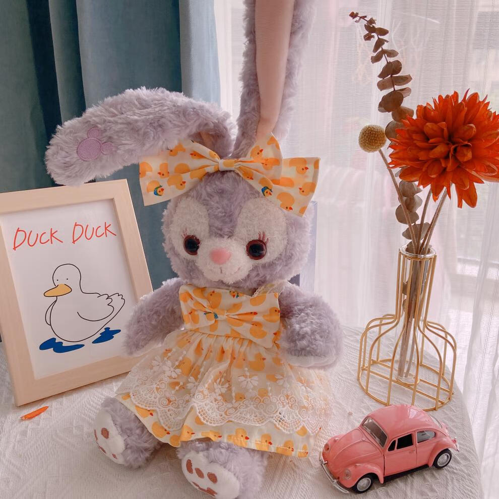 迪士尼(disney)星黛露公仔骨架兔子毛绒玩具史黛拉兔婚纱压床娃娃玩偶