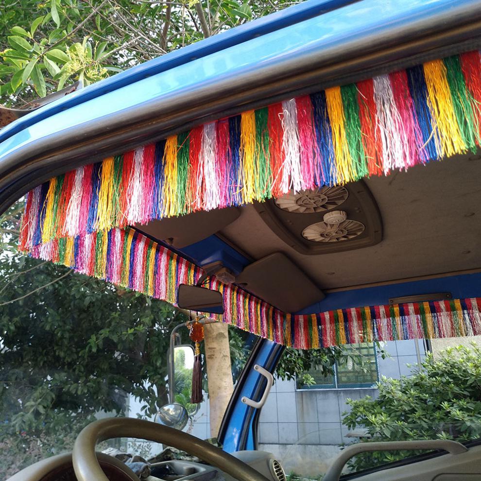 适用于货车前挡风玻璃吊穗内饰挂件美观民族风流苏吊穗驾驶室挡风装饰