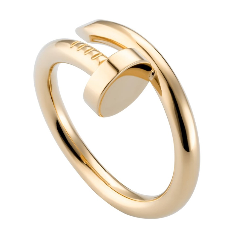 正品中检cartier卡地亚戒指男女同款钉子系列结婚对戒婚戒265毫米宽