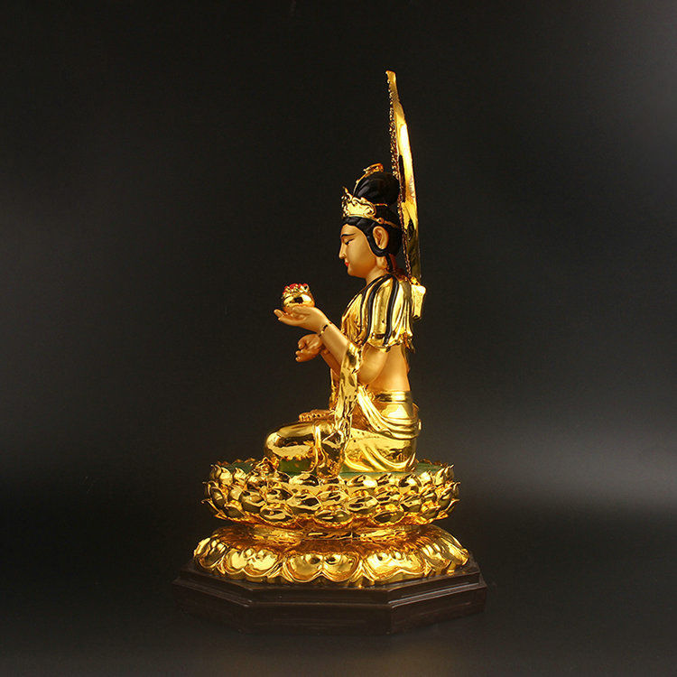 坚牢地神佛像大地母神地天财宝护法神树脂彩绘工艺品供奉佛教摆件