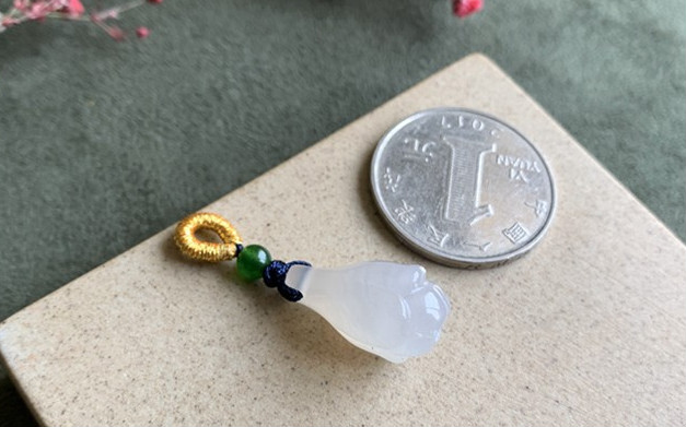 维恩克新款水晶玉石小滴溜吊坠草莓晶平安扣玉挂件吊饰diy饰品配件