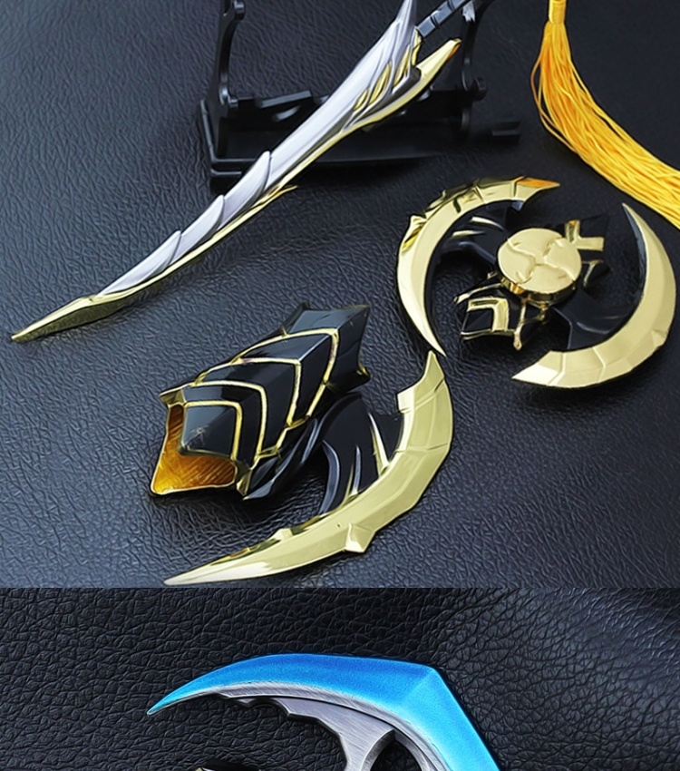 王者荣耀凯的刀王者小荣耀凯的周边模型送英雄人物铠大号金属刀合金