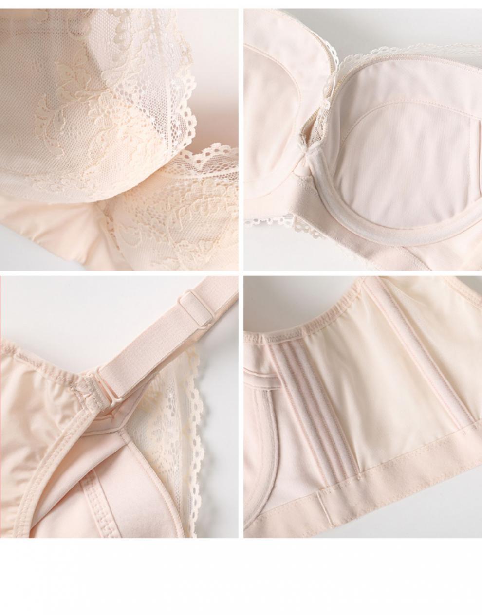 兰黛芬 森林假日系列a9392c软钢圈舒适收副乳内衣聚拢薄款文胸女 羽纱