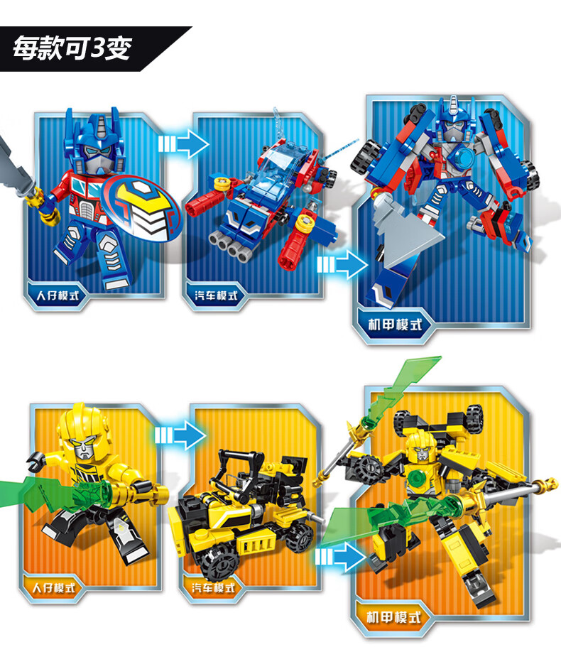 大黄蜂跑车积木_(约14cm)【图片 价格 品牌 报价】-京东