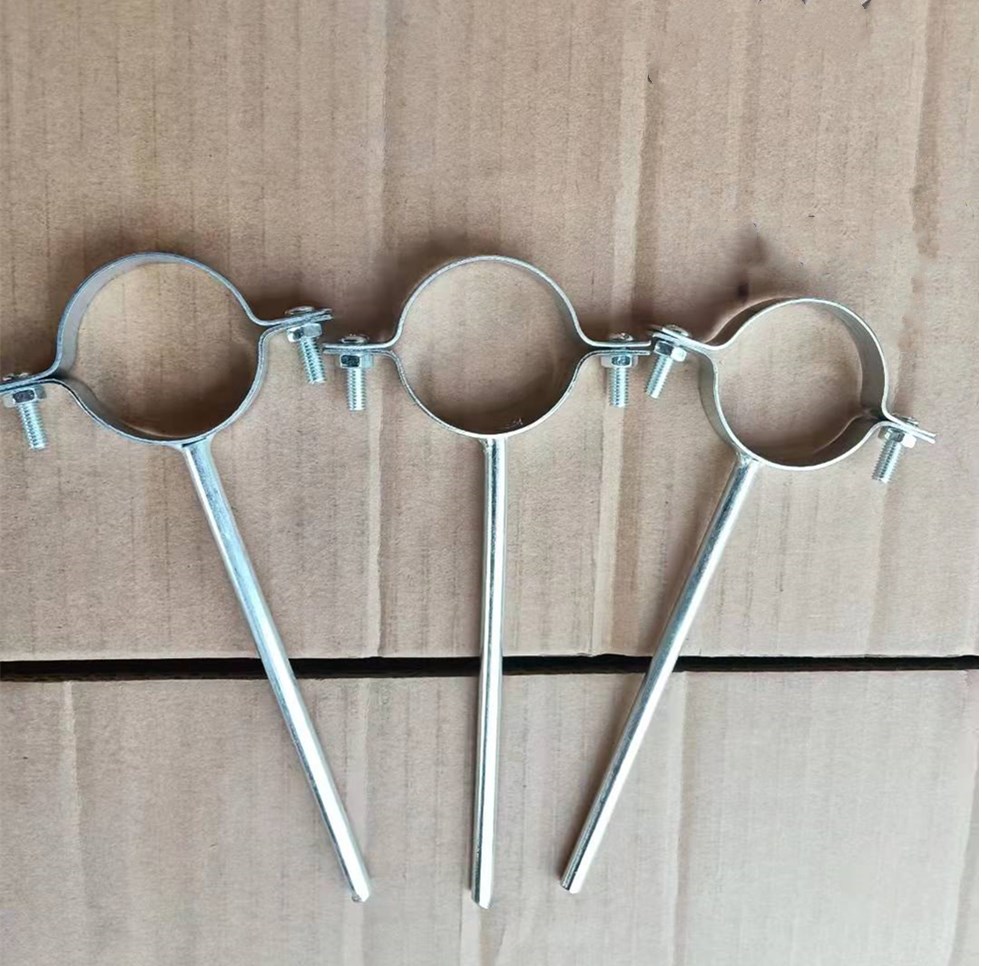 定制镀锌管卡管夹吊码管箍水管紧固管帖支架加长管卡管箍铁码201104分