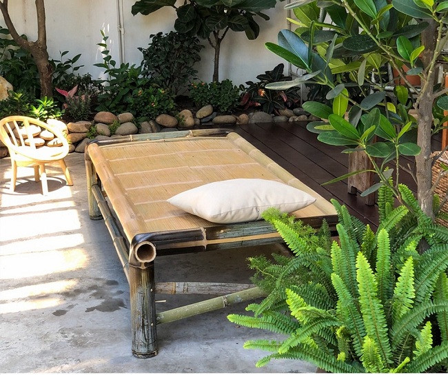 2021新款老式竹床 竹床手工竹编 老式传统凉床 户外简易竹塌 家用休闲