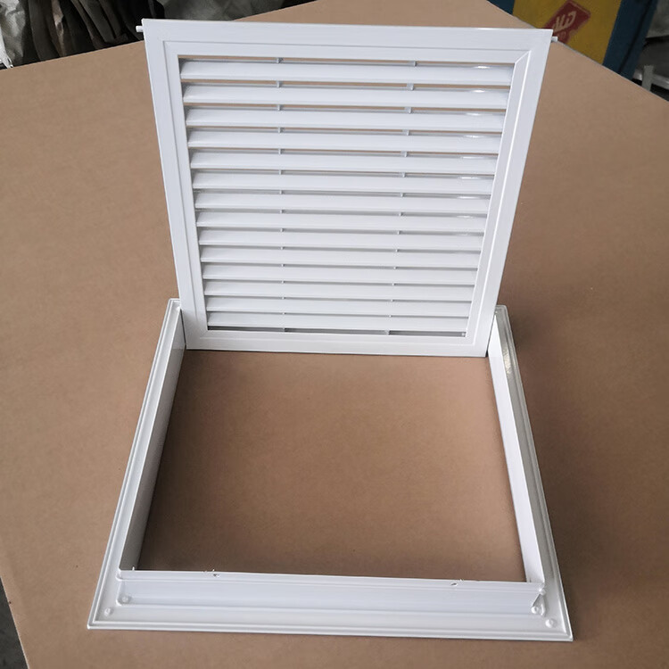 定做铝合金门铰百叶窗 中央空调进风口回风口 吊顶检修口装饰百叶 开