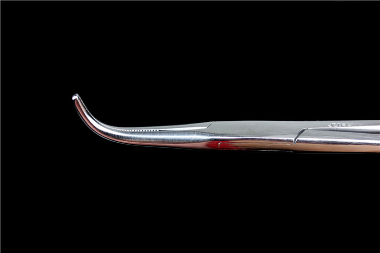 金钟口腔五官耳鼻喉科手术器械 医用 分离 扁桃体止血钳 大弯头 半齿