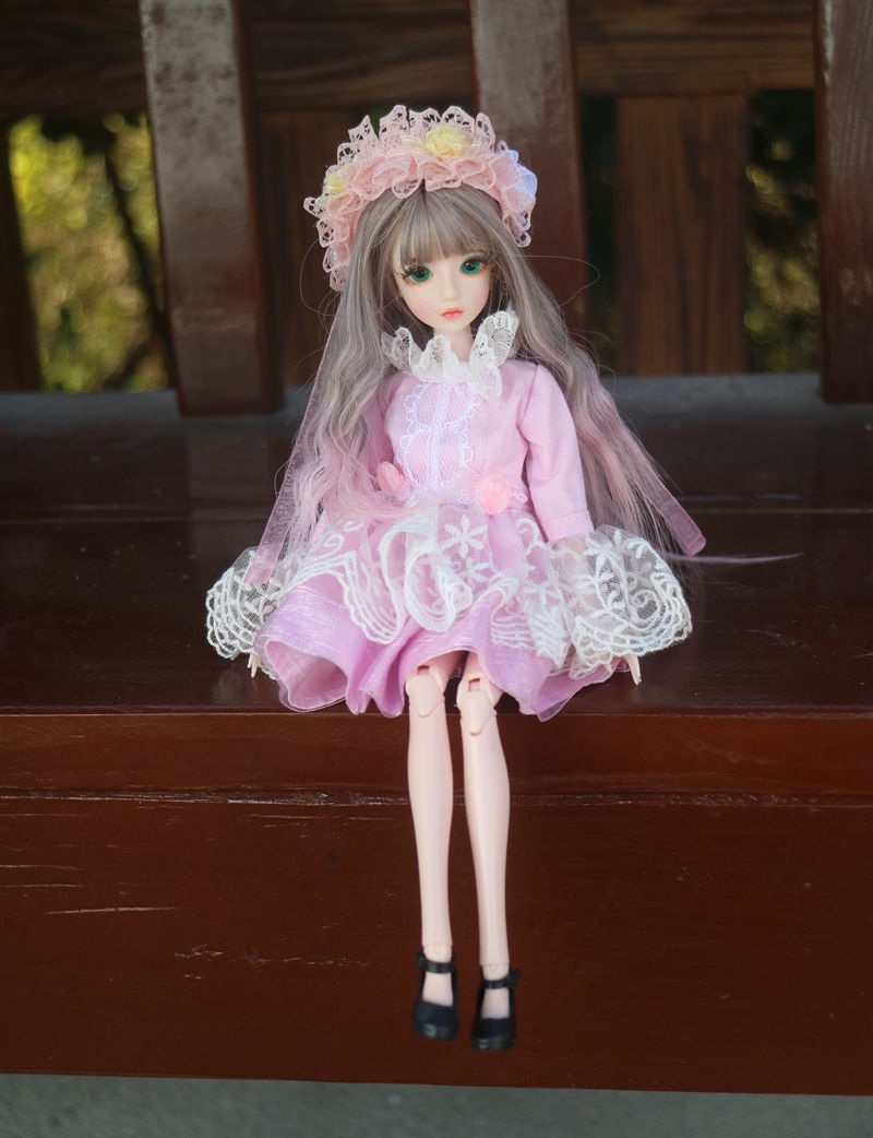 京智造芭比开眼娃娃朵精灵六分可儿画眼娃娃女孩礼物玩具关节娃娃洋