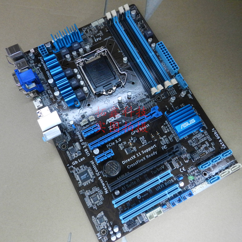 一年换新库存新asus华硕z77a1155针ddr3内存z77b75主板黄色