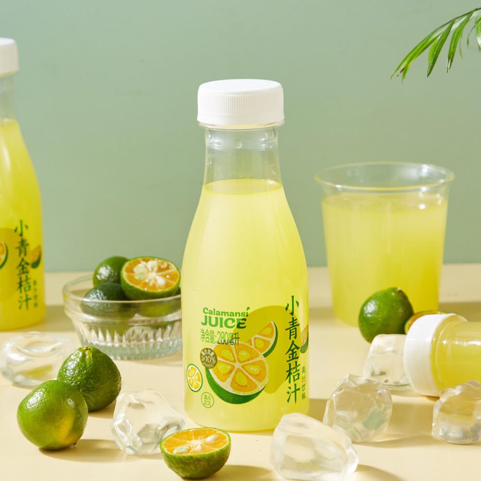 280ml*6瓶 小青桔汁 果蔬汁nfc青桔汁桔柠檬茶果