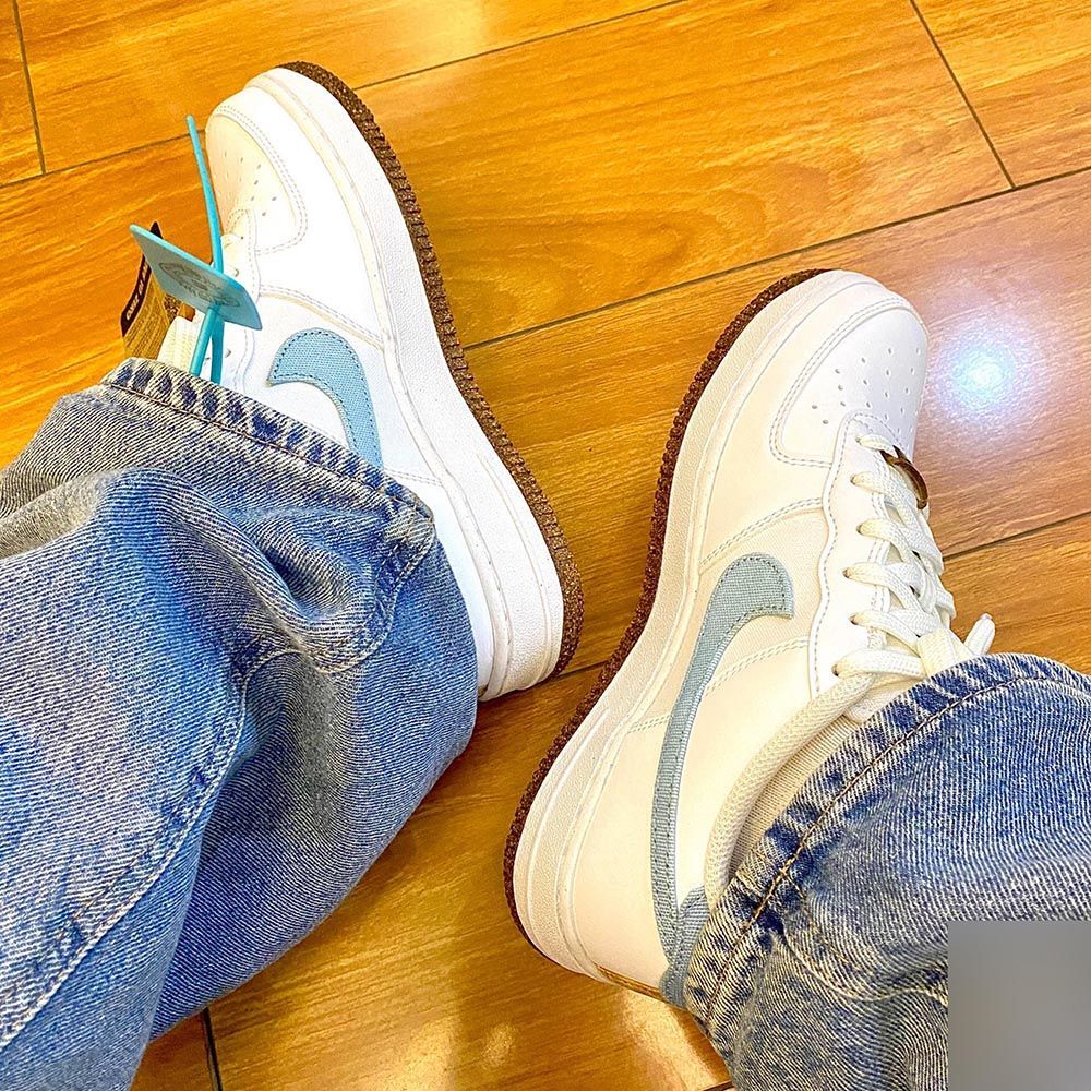nike耐克af1空军一号泫雅同款四钩联名白黑缝线男女百搭潮流休闲