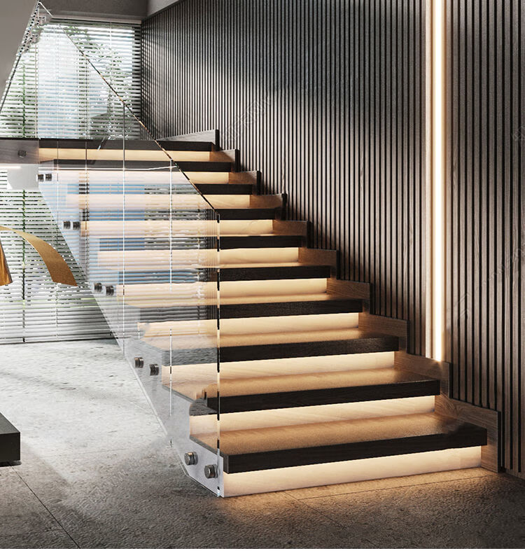 网红楼梯踏步灯智能感应主线款楼梯灯led追光跑马流水台阶梯步灯 感应