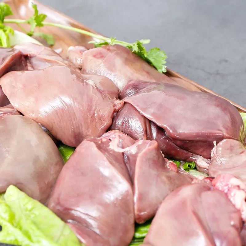 鹅心鹅肝鹅肠火锅食材去油去苦胆鹅心肝内脏新鲜冷冻鹅肠4斤装