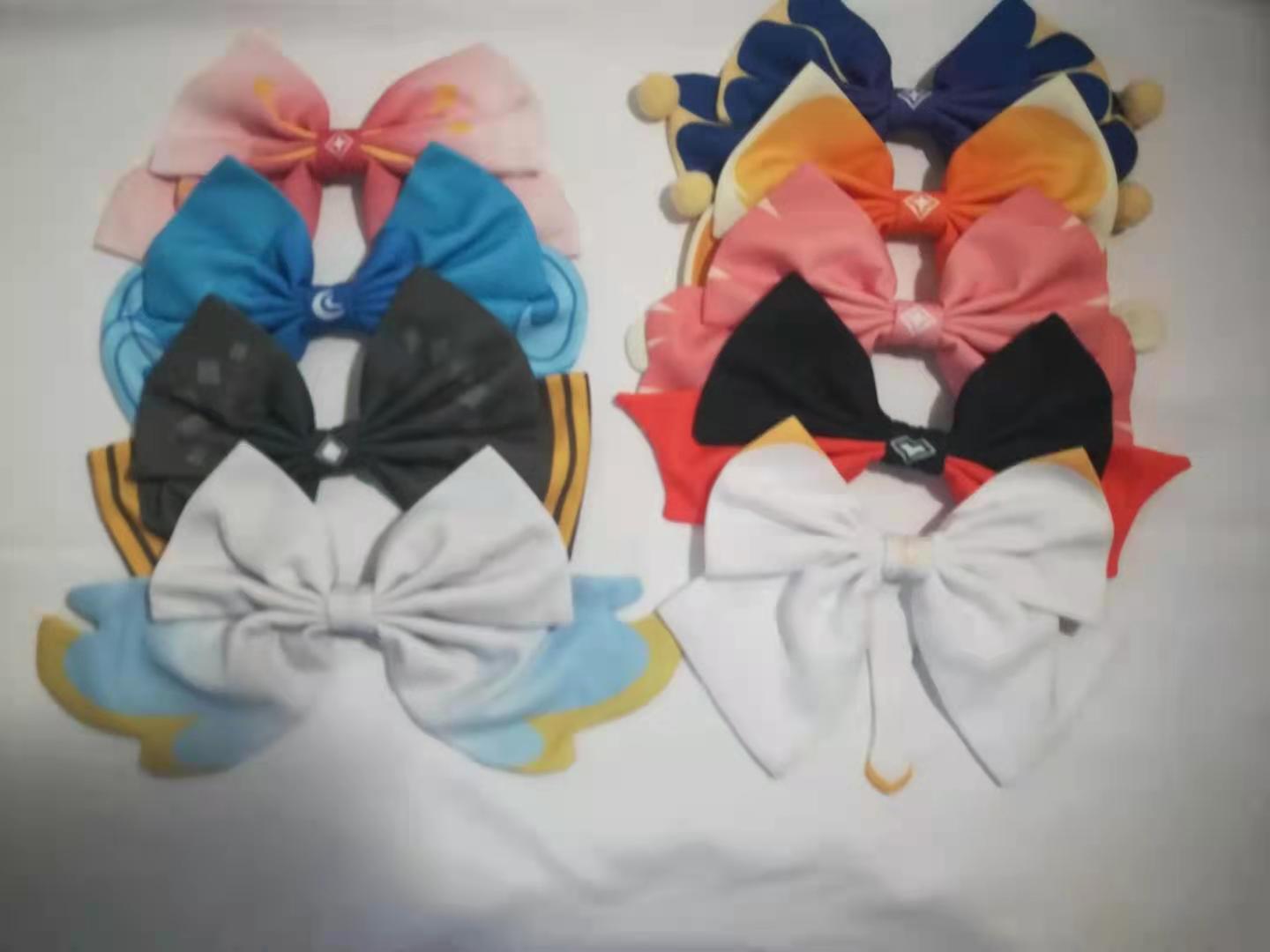 情意绵绵sky光遇同人原创斗篷柄超大蝴蝶结琨白鸟鬼蝠发饰发夹周边