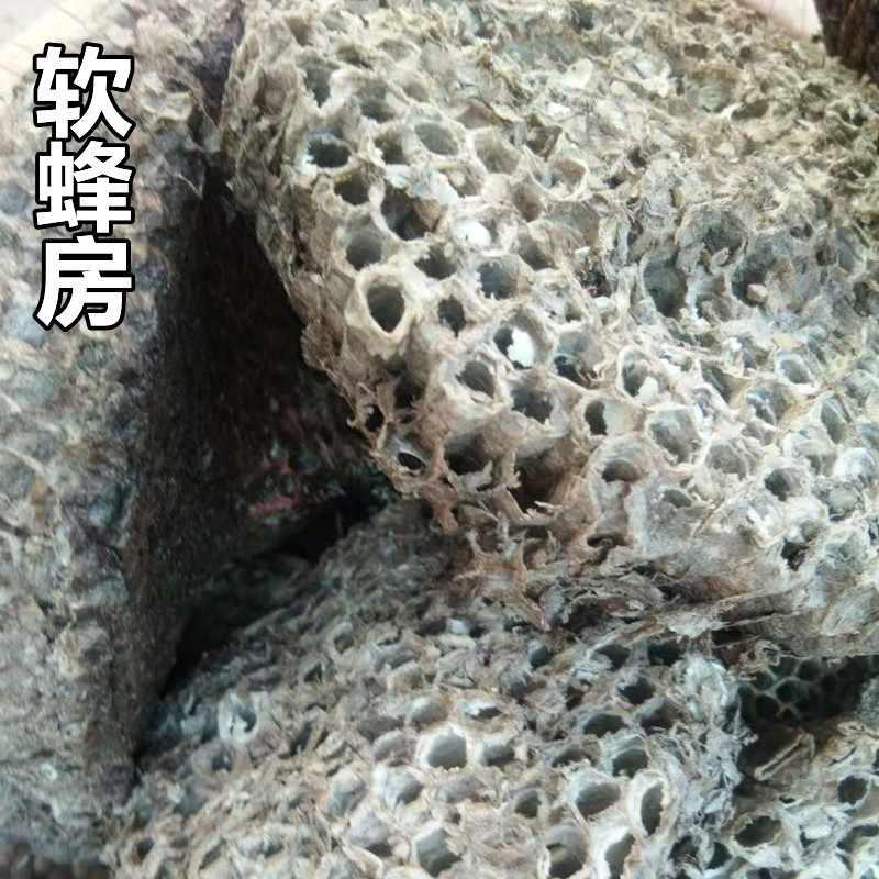 蜂房露蜂房中药材软黄胡蜂房巢煮水100克马蜂窝蜂窝药材灰色