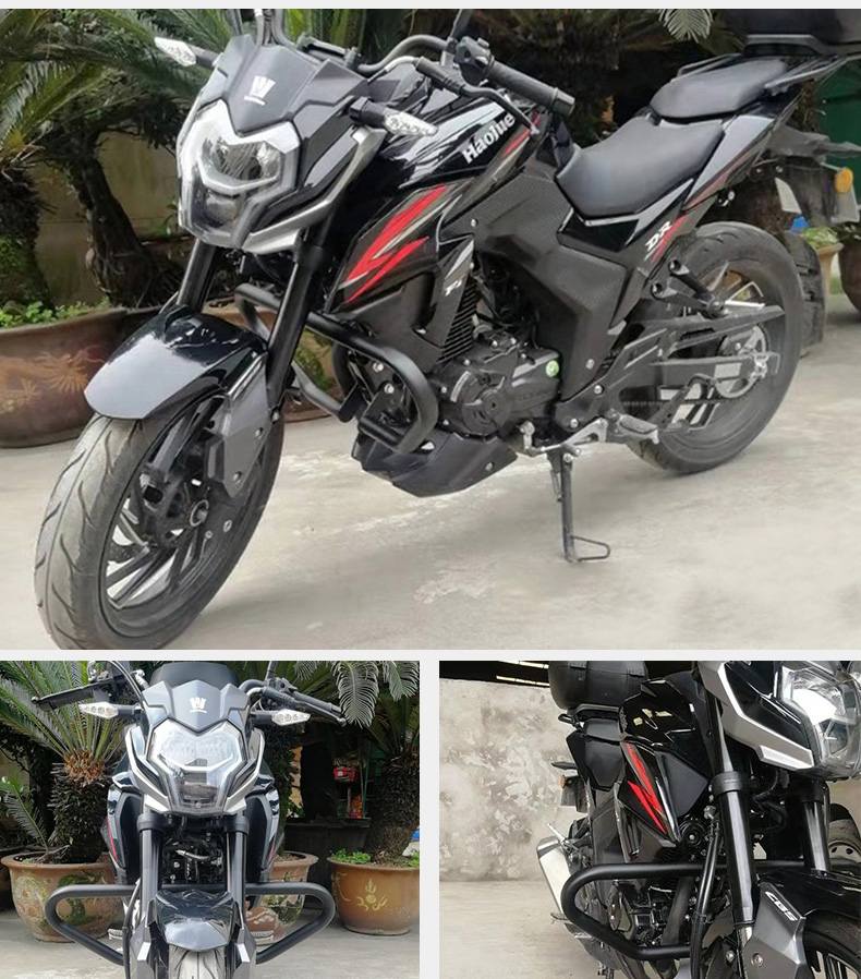dr160保险杠前护杠hj15010d摩托车改装配件dr150160s防摔竞技杠dr160