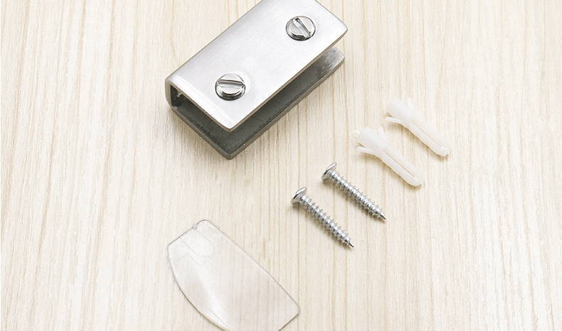 温利达304不锈钢玻璃夹层板夹子酒柜层板拖架浴室加厚玻璃夹304长方