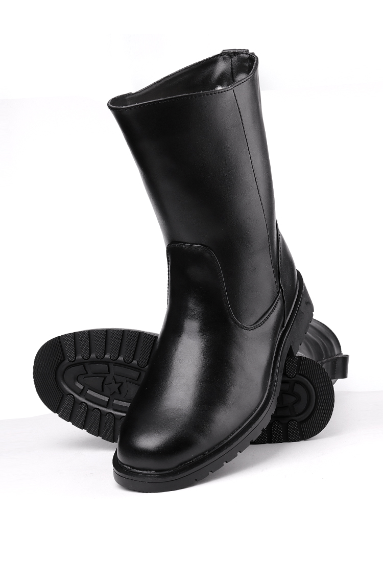 马靴男长筒靴冬天鞋秋冬马靴男士雪地靴中筒马丁靴加绒羊毛保暖棉靴