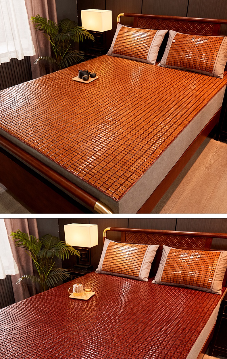 老席匠麻将席麻将凉席床席夏季学生单人宿舍09米天然竹席家用121518米