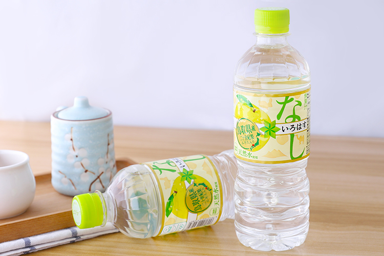 日本进口可口可乐lohas乐活白桃水桃子水蜜桃味透明饮料555ml24瓶桃味