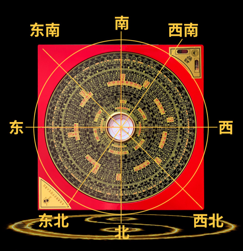全铜风水罗盘摆件高精度专业纯铜三元三合综合大全小罗经盘仪随身
