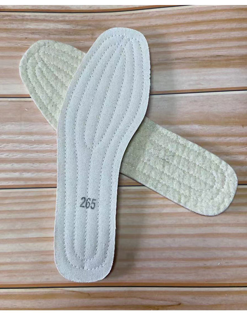 冬季加厚老式大头鞋羊毛毡鞋垫防寒保暖羊绒毛毡男女防臭吸汗保暖10双