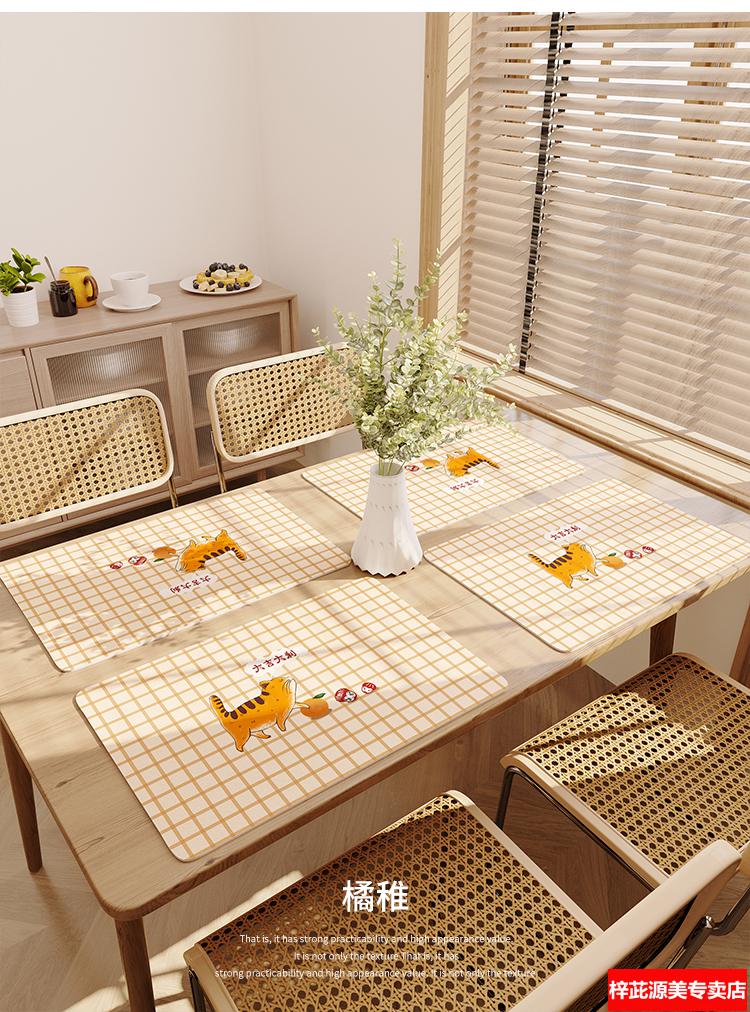 桌布罩件学生餐垫ins小学生吃饭用餐垫课桌垫防水防油桌垫儿童可裁剪