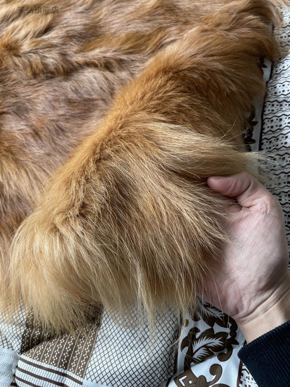 狗皮褥子皮毛一体冬季保暖防寒单双人宿舍床褥皮毛一体黄色长毛宽深浅