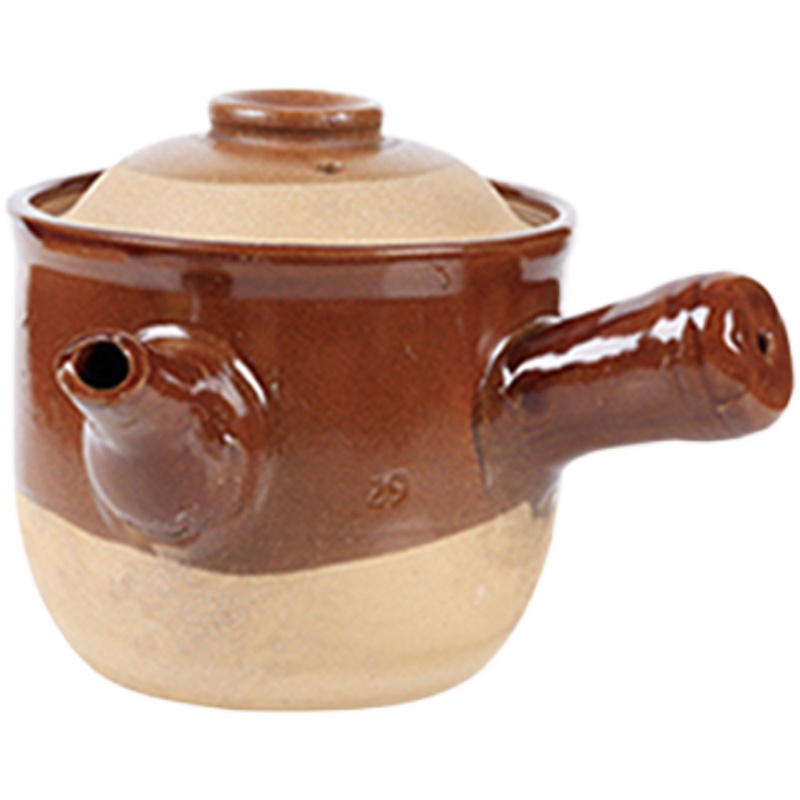沃牧传统老式熬药壶 耐高温燃气明火土陶养生煲中药罐熬药煎药土砂锅