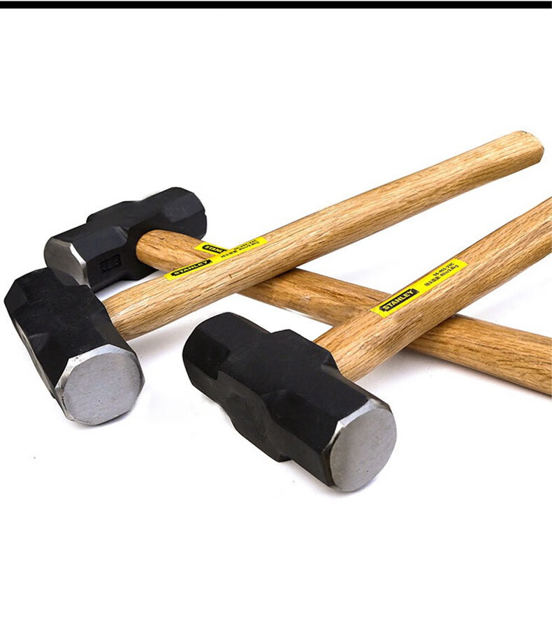 史丹利(stanley) 木柄八角石工锤4lbs8lbs10lbs12lbs大力铁锤榔头锤子