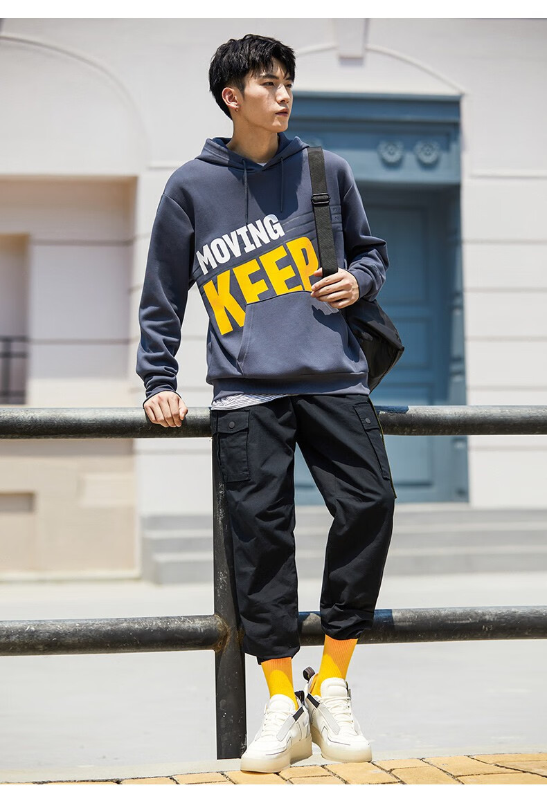 安踏卫衣男2022春季新款连帽休闲长袖套头时尚潮流上衣1521387225基础