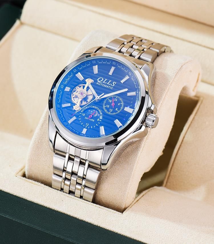 同款瑞士名表qlls/奇洛时正品男士机械表全自动腕表镂空防水镂空初拥
