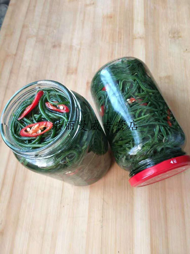 甘肃武威民勤特产腌制沙葱下饭菜凉菜咸菜750克装 750克装【图片 价格