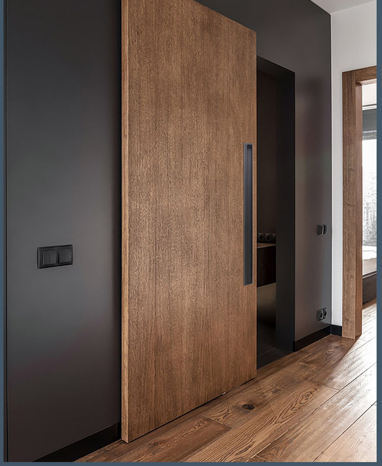 免钉胶固定加长移门隐形拉手折叠门嵌入式内嵌柜门扣手推拉门谷仓门