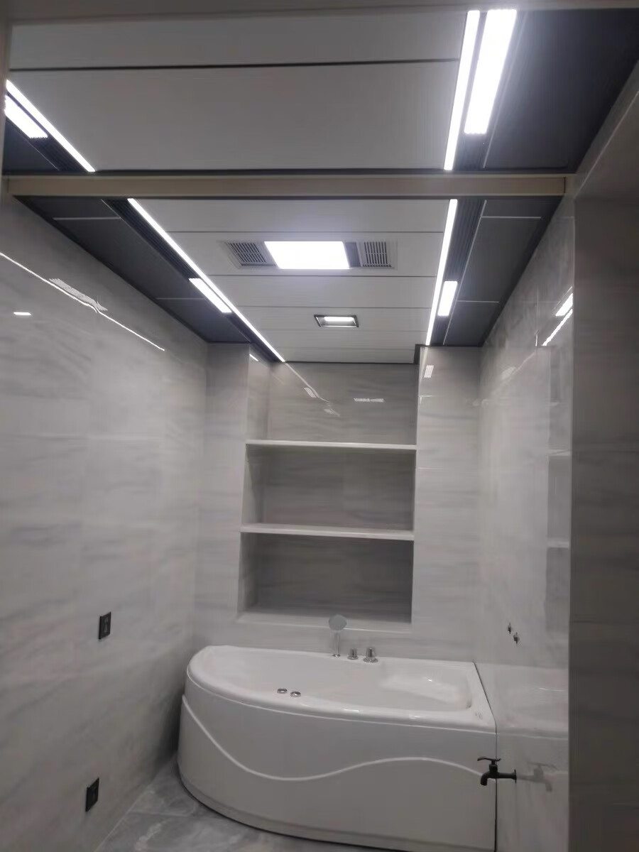 集成吊顶铝扣板300x300蜂窝大板厨房厕所铝扣板军绿色08江南白玉