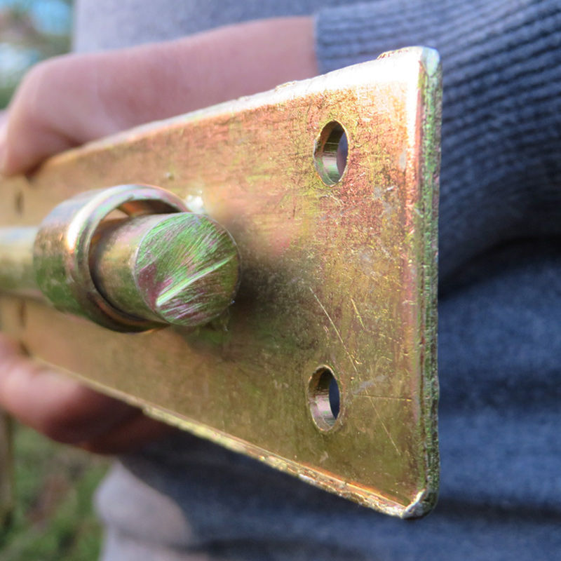 加厚焊接铁门大门栓免打孔插销门锁扣防盗门闩仓库门扣门鼻子门拴