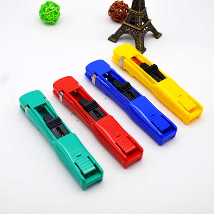 大号推夹器kysl8装订机连发夹纸机可夹60页手推夹纸器4色机子4个4盒