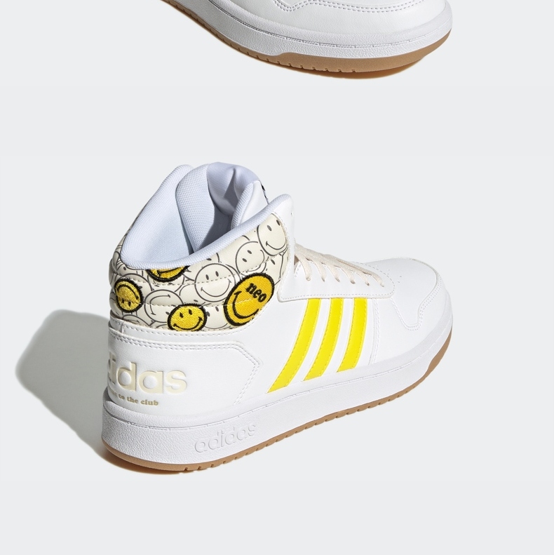 adidas阿迪达斯官网neohoops20smiley笑脸联名女中帮休闲篮球鞋gy7617