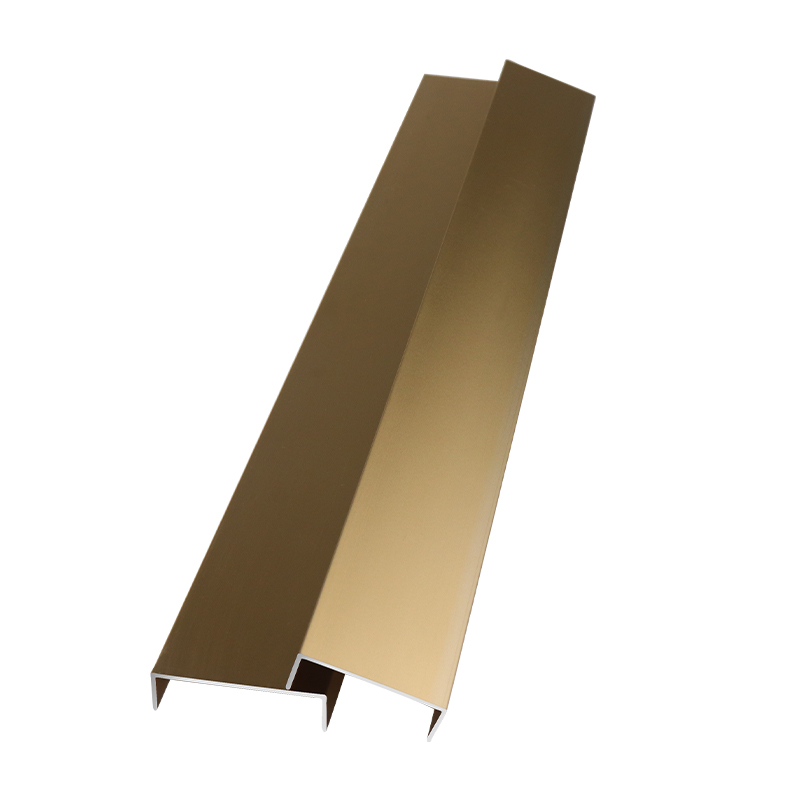 钛金条吊顶铝合金u型槽条吊顶扣条封边背景墙装饰线条金属黑钛金压条
