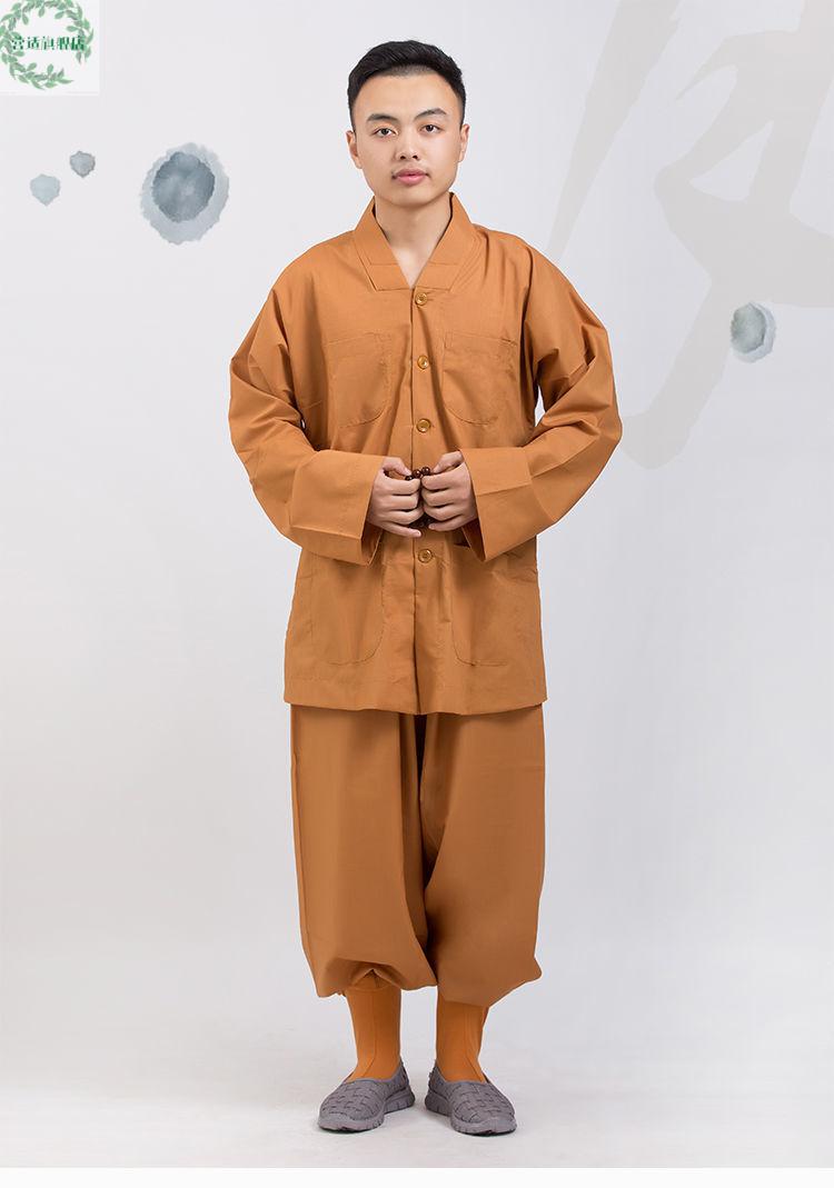 营适(yingshi)僧服夏季短褂套装僧衣僧服小褂和尚服男女僧人衣服四季