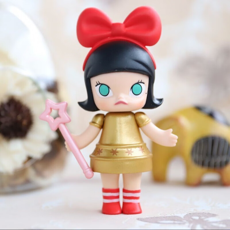 玛特molly茉莉圣诞系列盲盒女摆件祖国版礼物整套 铃铛粉色【图片